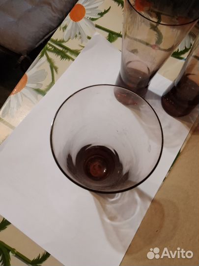 Бокалы цветные стеклянные