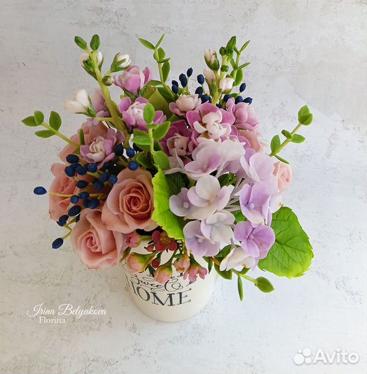 Продаю интерьерную композицию из холодного фарфора