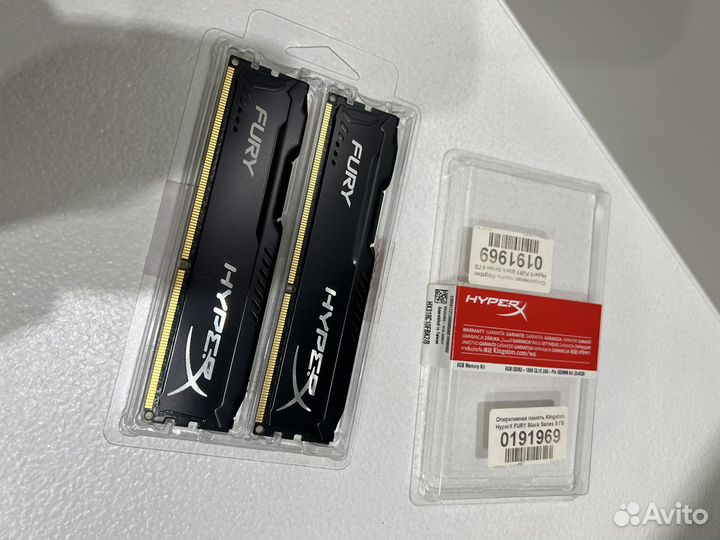 Оперативная память Kingston Hyper X 8 gb