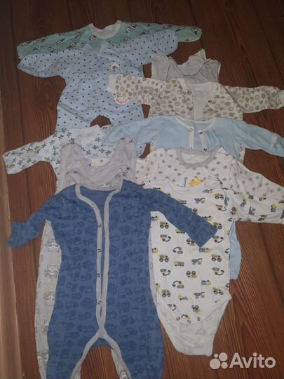 Детские вещи пакетом на мальчика от 0 до 1,5 лет