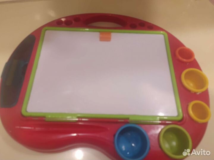 Доска меловая магнитно маркерная настольная ELC