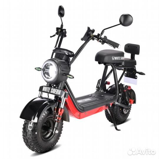 Электроскутер white siberia mini R 2.0 1200W