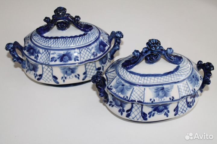 Шкатулки Гжель винтаж