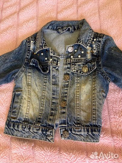 Джинсовая куртка для девочки