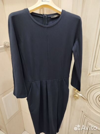 Max Mara weekend платье миди синее вискоза 44-46р