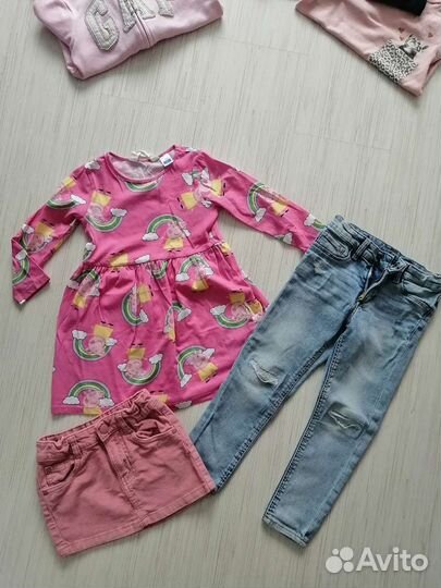Вещи пакетом для девочки девочки 104-110