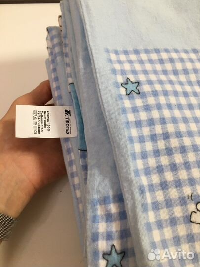 Детское пост.белье фланель