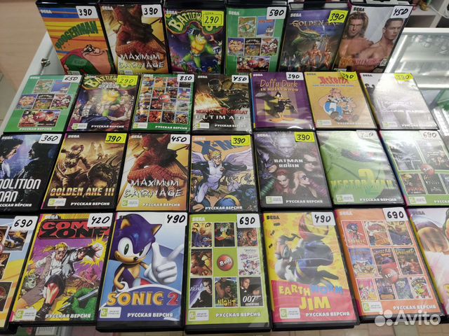 Картриджи для sega