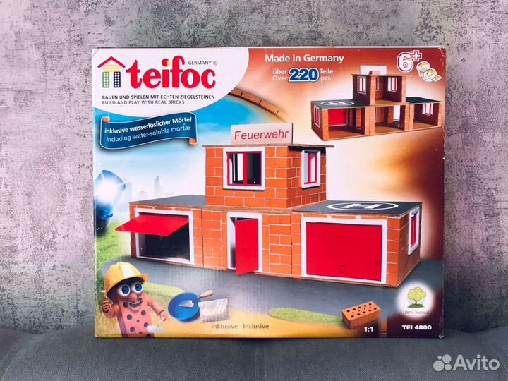 Конструктор детский Teifoc Пожарное депо новый