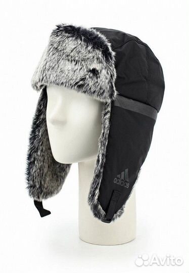 Мужская шапка ушанка adidas
