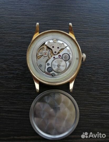 Классические мужские часы Восток СССР позолота