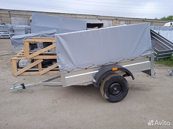 Прицеп легковой с высоким тентом 2013-03 цинк