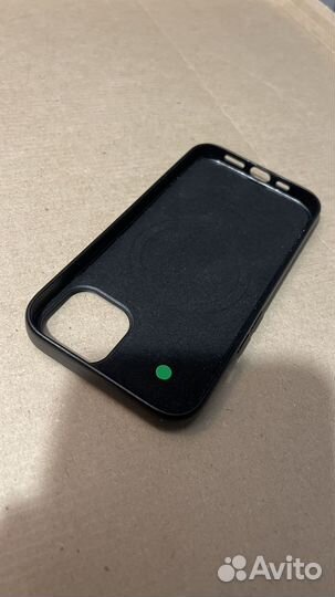 Кожанный чехол с MagSafe iPhone 13