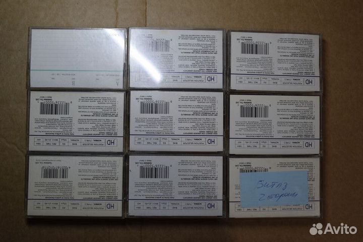 Аудиокассеты GoldStar HD90, TDK, Samsung