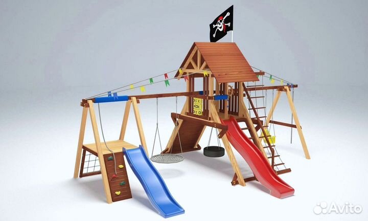 Детский комплекс игровая башня с площадкой