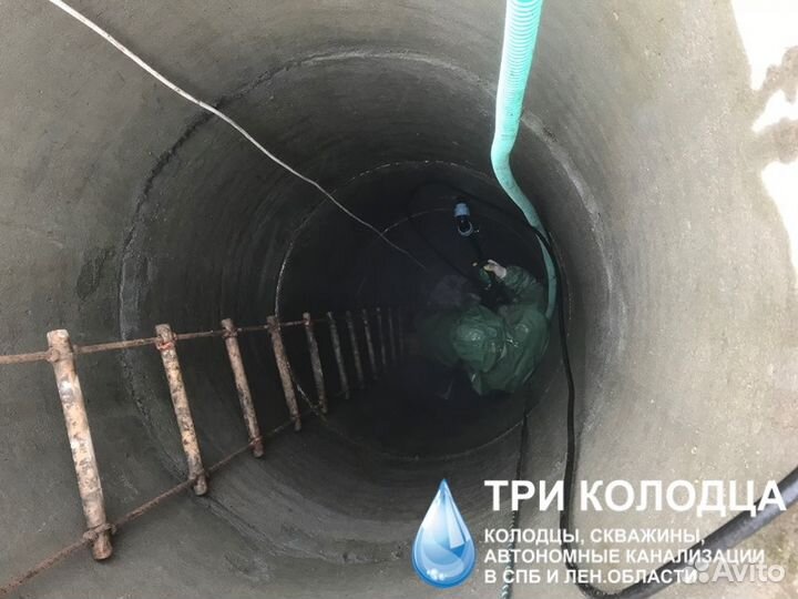 Чистка колодца, ремонт колодца