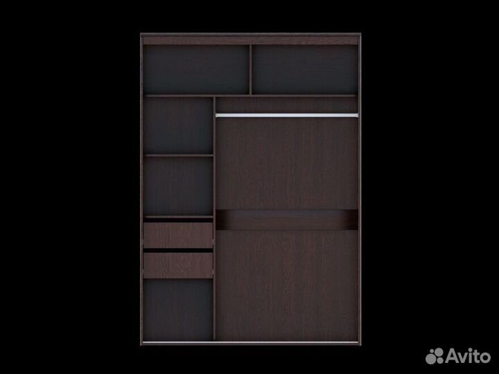 Шкаф-купе Комфорт 12 Прайм с зеркалами Фантазия 1500 (мс-би483)