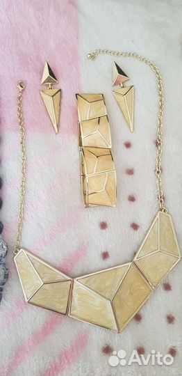 Ожерелье + браслет + серьги