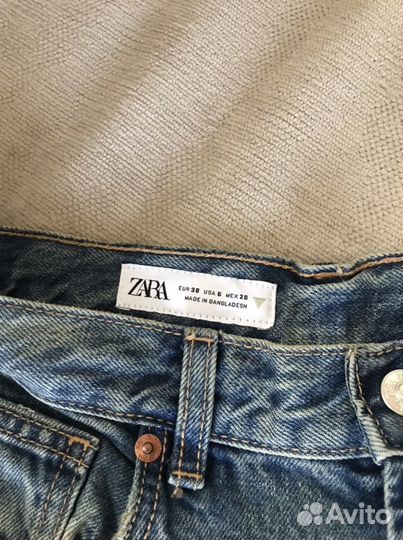 Джинсы zara 38 широкие