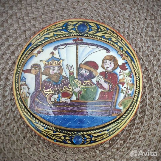 Шкатулка для украшений дерево/фарфор