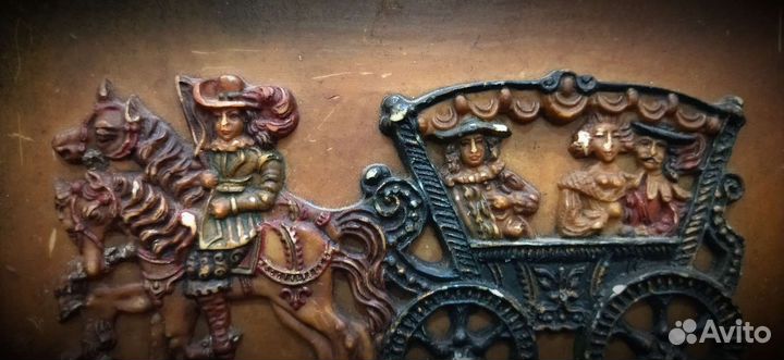 Винтажная восковая картина