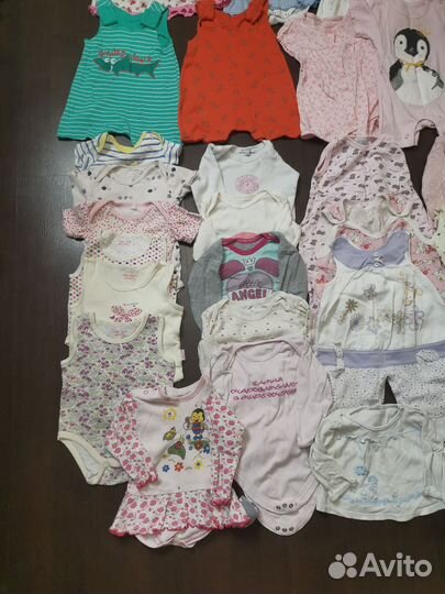 Большой пакет одежды для девочки Лето
