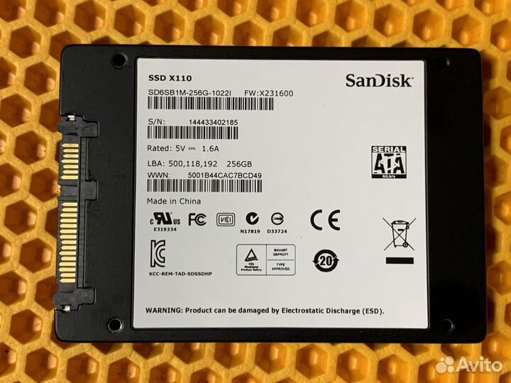 Твердотельный накопитель SSD 256GB 2.5