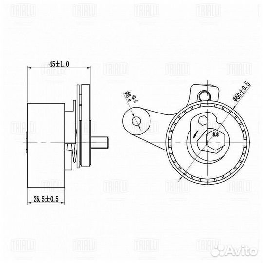 Ролик грм натяжной trialli CM 6113