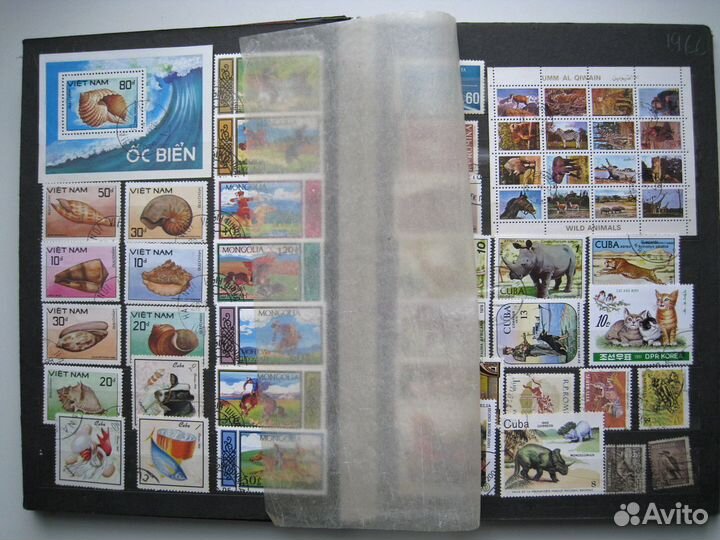 Альбом с марками фауна
