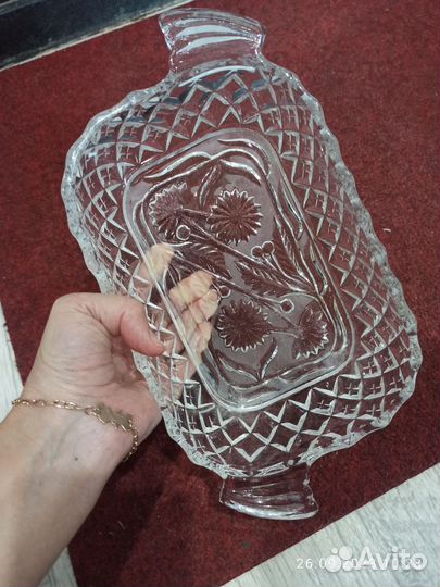 Хрустальная посуда. Салатник хрустальный, шубница