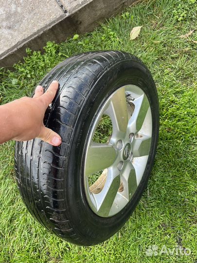 4 штук Комплект колес диски резина Nissan note R15