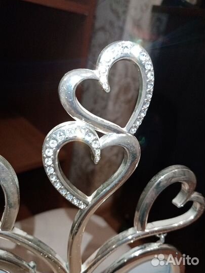 Фоторамка сердца на 2 фото