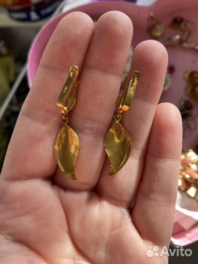 Серьги винтажные разные