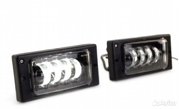 Диодные птф SAL-MAN для ваз 2110-2115 2 режима(бли