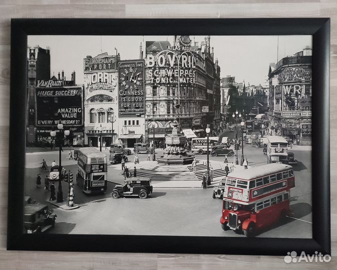 Картина Лондон красный автобус+2 картины в подарок