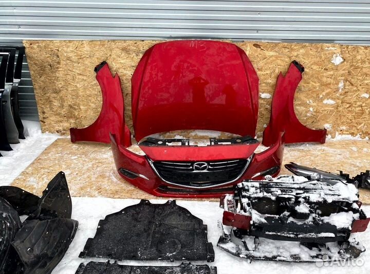 Бампер капот фара Mazda 3 BM Мазда 3 бм 2017г