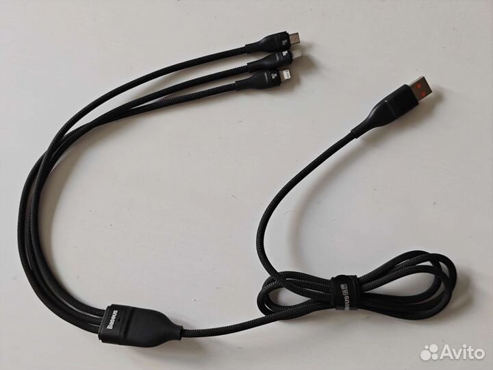 Кабель Baseus 100w, 3в2, USB Type-C, iPhone
