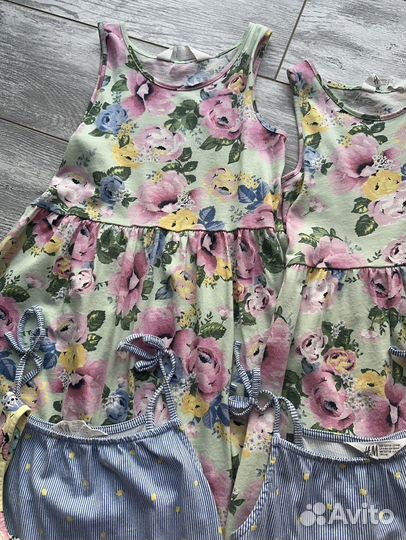 Платья пакетом на девочку 122 -128 H&M