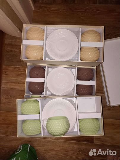 Сервиз чайный 4чашки с блюдцами