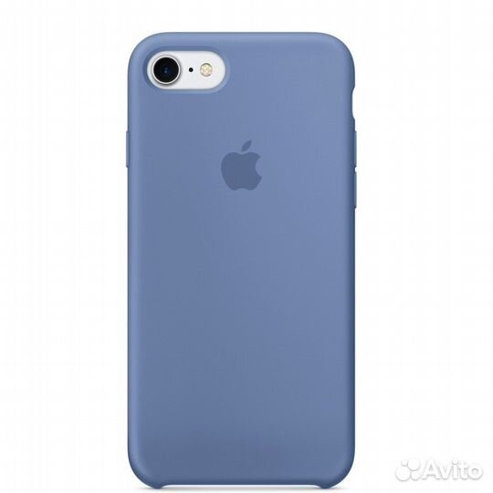 Чехол силиконовый для iPhone 8/7, лазурный