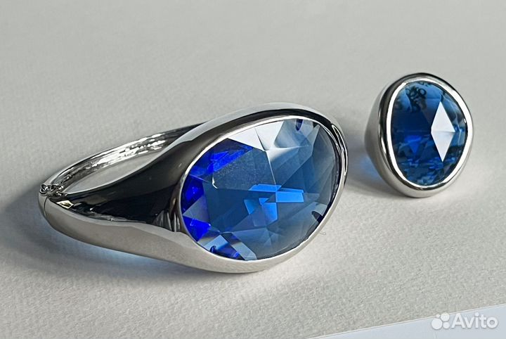 Акцентный комплект кольцо и браслет