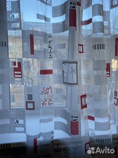 Тюль штора на люверсах