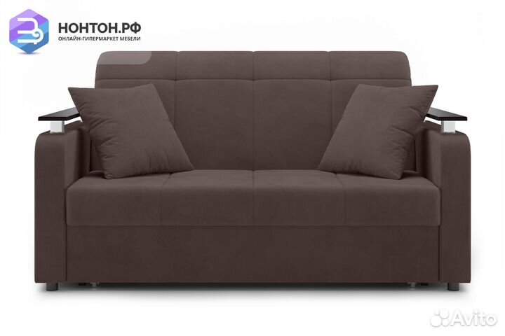 Диван аккордеон Остин коричневый