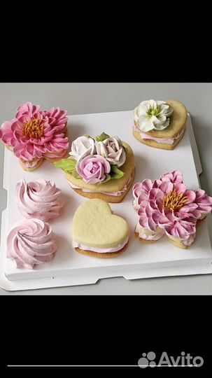 Зефирные десерты, пирожные, зефирные торты