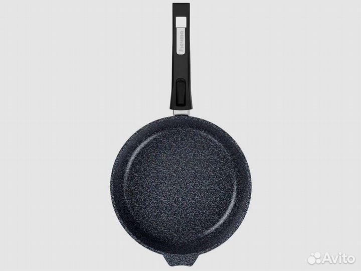 Сковорода d24 с крышкой Гранит star