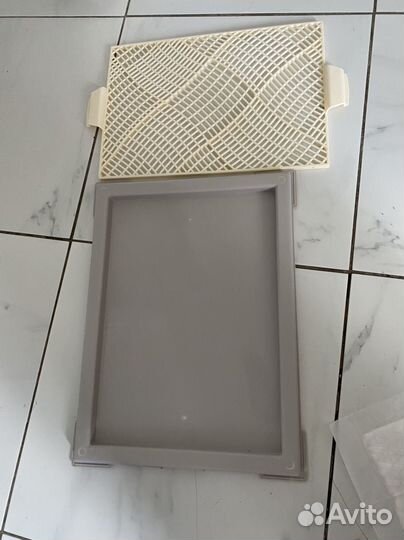 Лоток для собак с сеткой