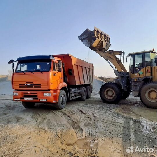 Песок строительный доставка