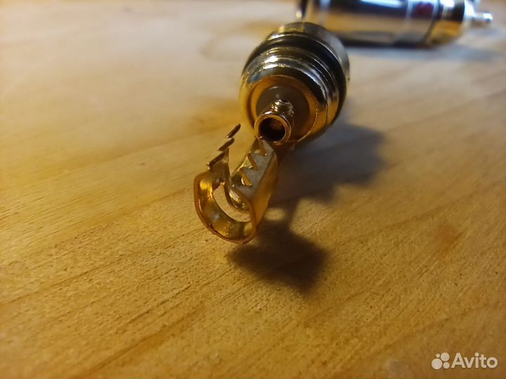 Акустический разъем коннектор RCA, 4 шт до 5 мм