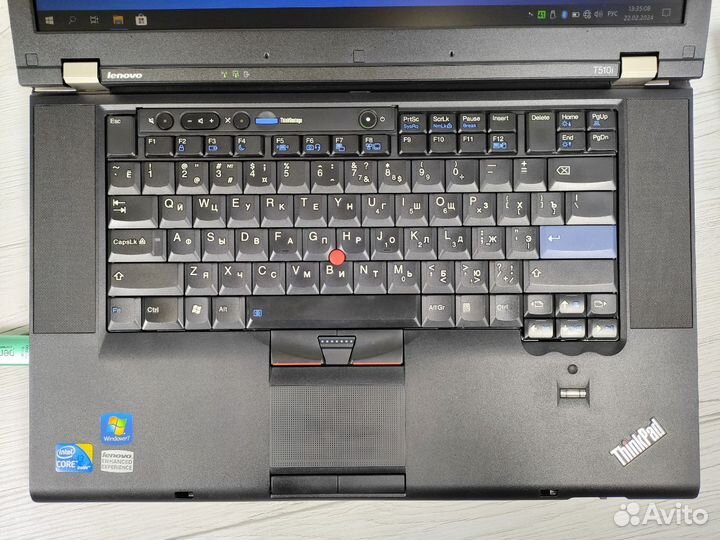 Ноутбук 15.6'' Lenovo T510i ram 4gb ssd 120gb