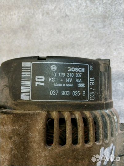 Генератор Ауди фольксваген гольф 4 1,4 / 1,6 / 1,8